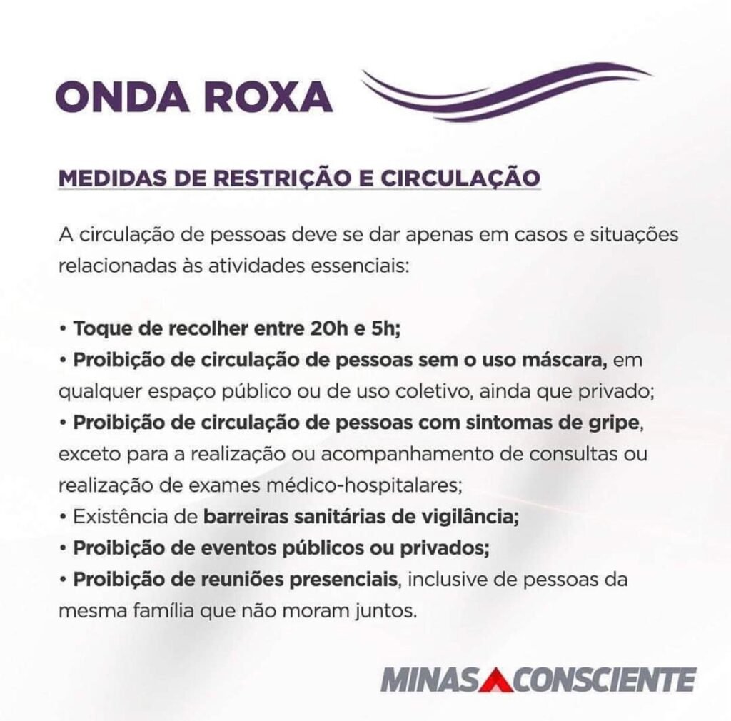 Onda Roxa Veja O Que Pode Funcionar Na Etapa Mais Restritiva Do Minas